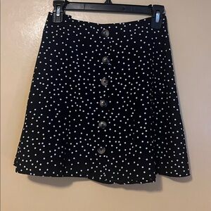 SHEIN Black and White Polka Dot Top